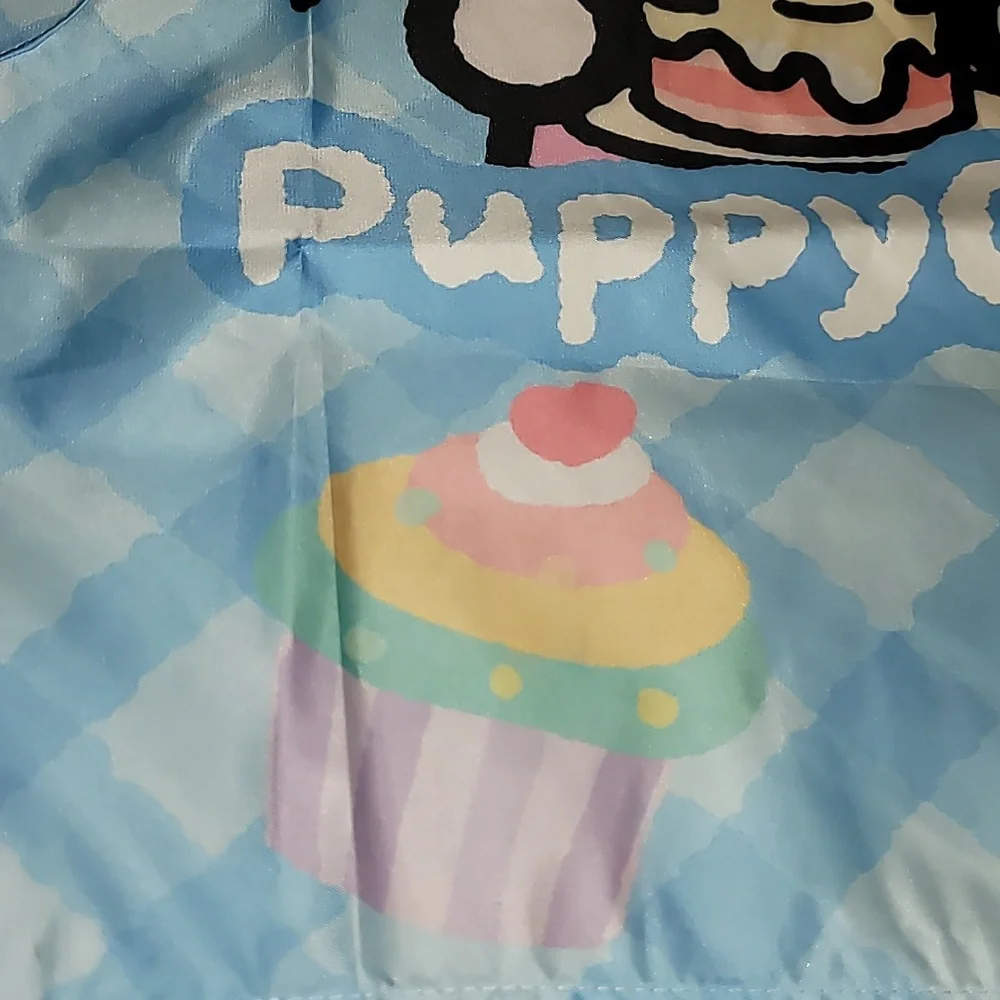 PuppyCake Blue Tie Apron With Two Front Pockets